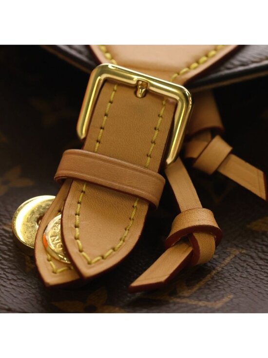 Louis Vuitton Monogram Montsouris NM PM Backpack Brown Leather Gold main image 5